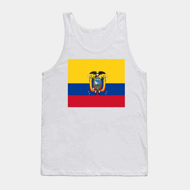 Ecuador Flag Tank Top by flag for all